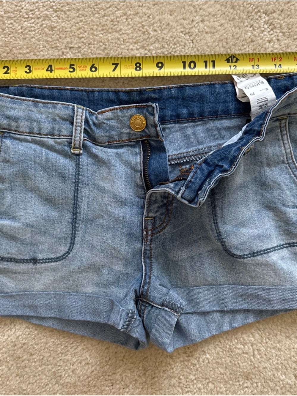 Buffalo David Britton Light Blue Denim Cuffed Women's Shorts